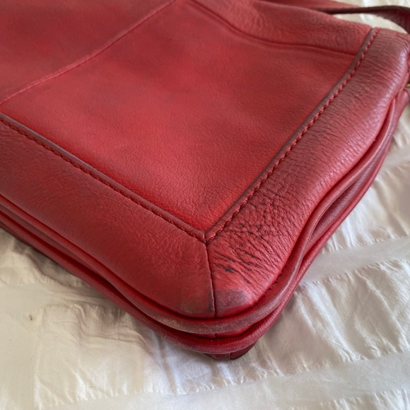 J Crew Red Leather Crossbody Bag - Picture 6 of 6